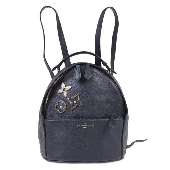 Louis Vuitton Blue Monogram Empreinte Sorbonne Backpack - Picture 1 of 8